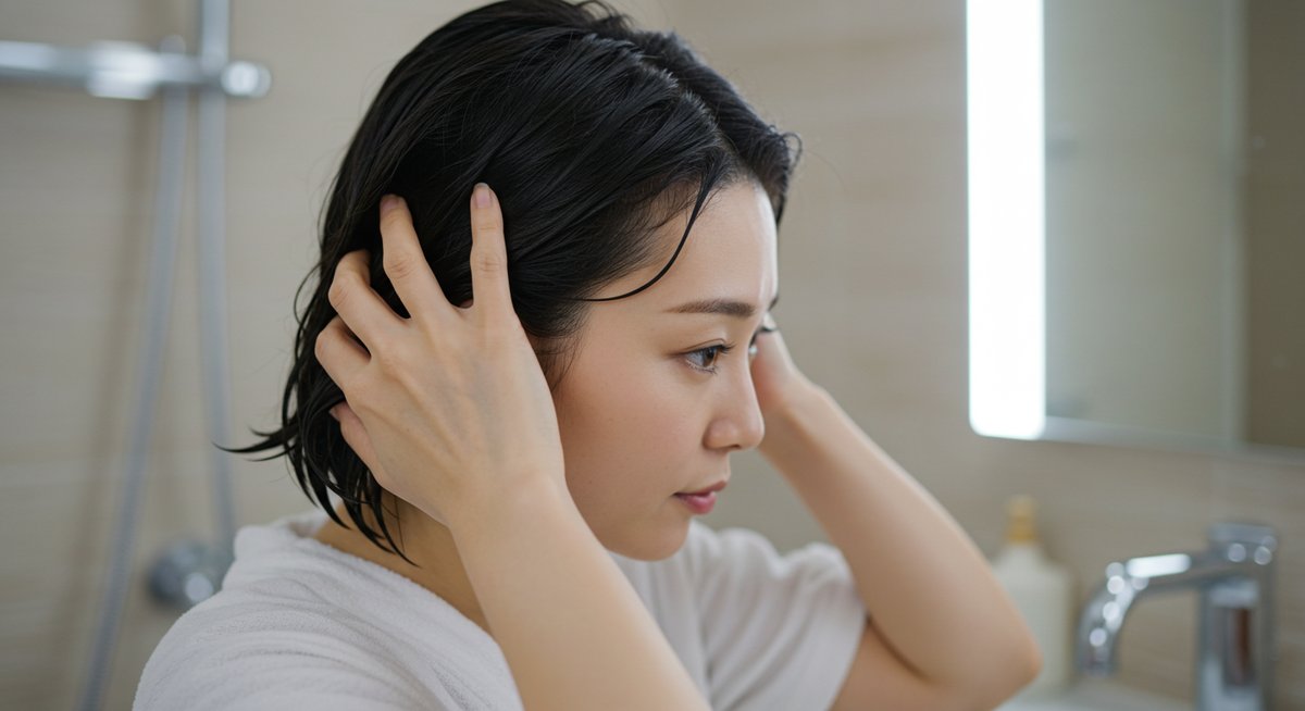 女性の薄毛 分け目